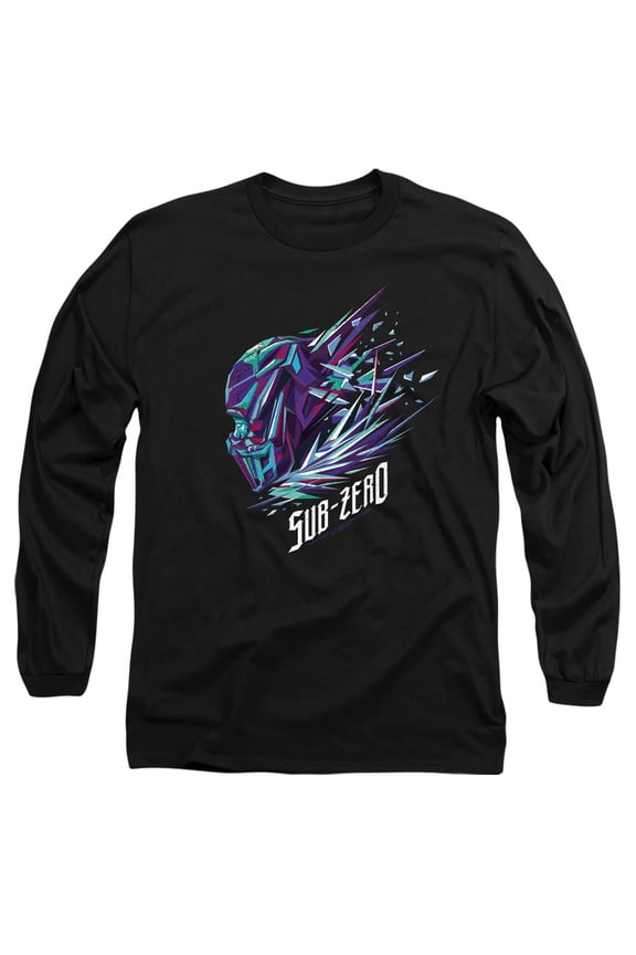 Mortal Kombat Movie Sub-Zero Unisex Adult Long-Sleeve T Shirt, Sub-Zero, Large