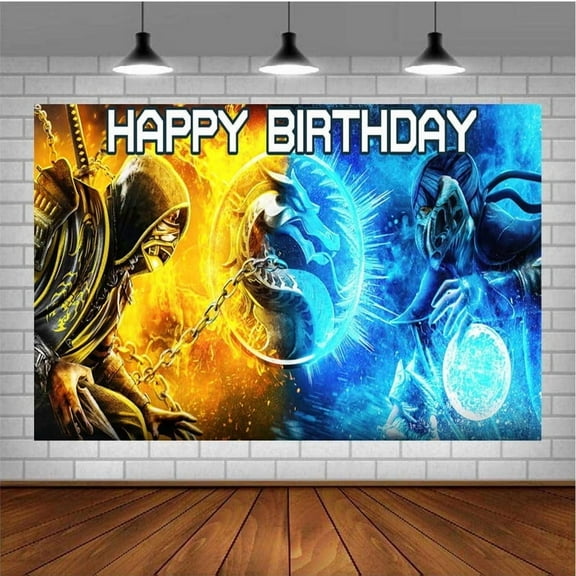 Mortal Kombat Party Supplies for Photography Taspestry Poster Backdrop Banner Background Birthday Decorations