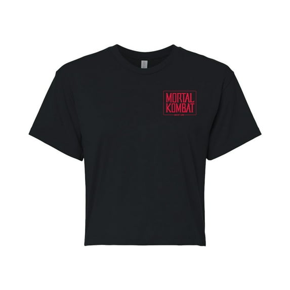 Mortal Kombat - Quotes - Juniors Cropped Graphic T-Shirt