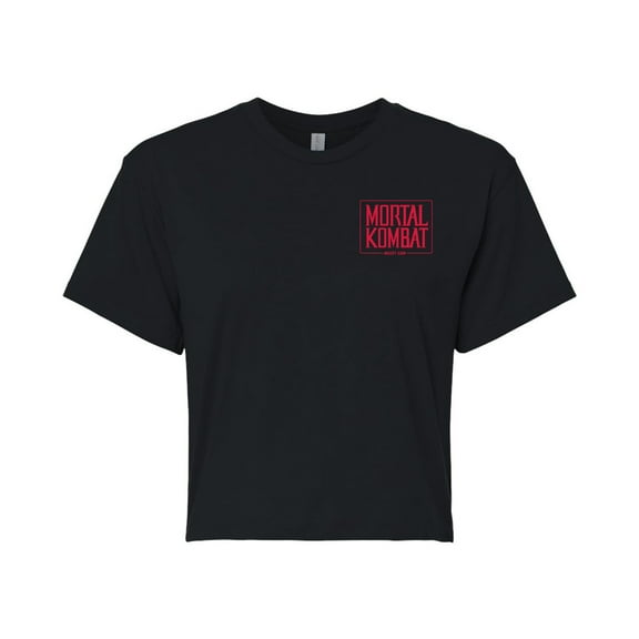 Mortal Kombat - Quotes - Juniors Cropped Graphic T-Shirt