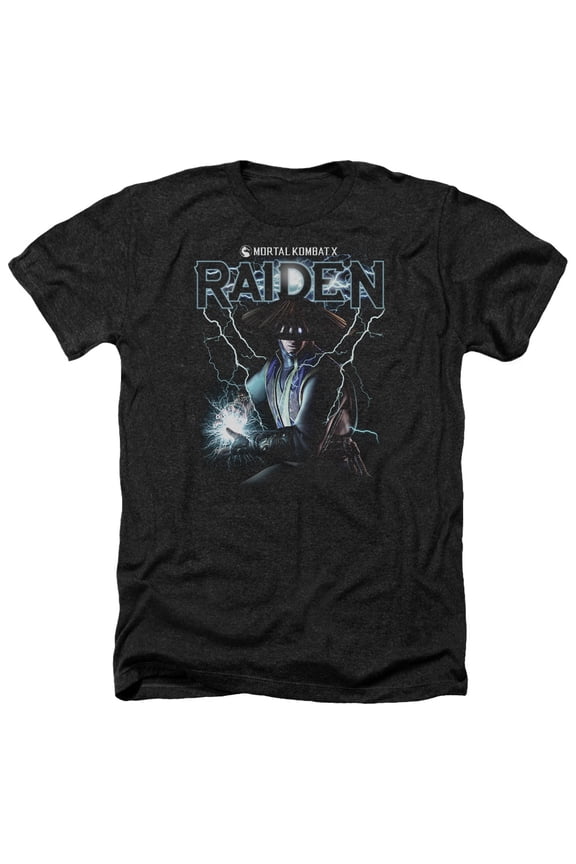 Mortal Kombat - Raiden - Heather Short Sleeve Shirt - Medium