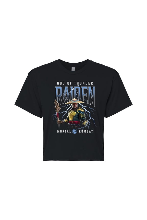 - Raiden - Juniors Cropped Graphic T-Shirt