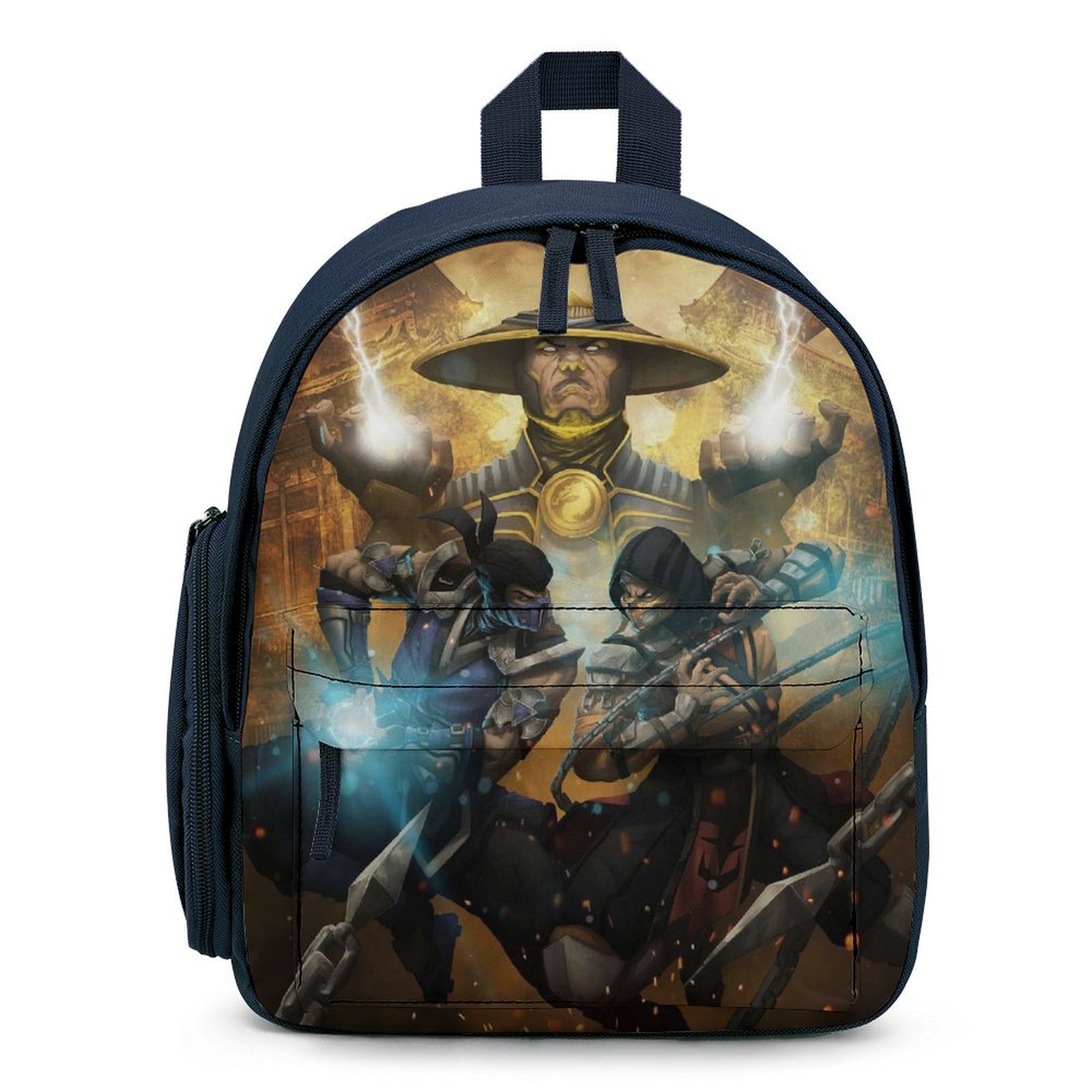 Mortal Kombat Raiden Subzero Backpack Adjustable Schoolbag Bookbag ...