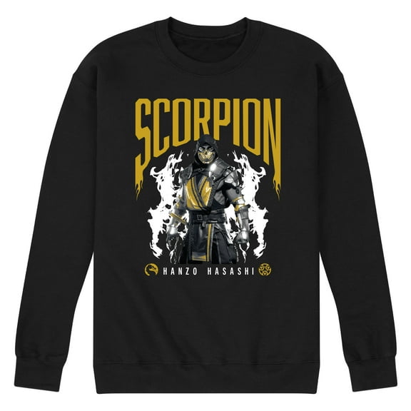 Mortal Kombat - Scorpion Hanzo Hasashi - Adult Crew Fleece