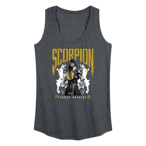 Mortal Kombat - Scorpion Hanzo Hasashi - Women's Racerback Tank Top