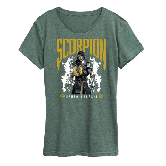 Mortal Kombat - Scorpion Hanzo Hasashi - Women's Short Sleeve Graphic T-Shirt