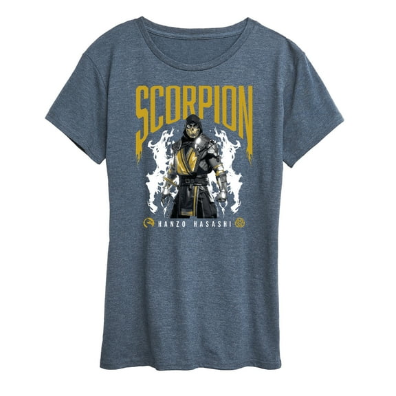 Mortal Kombat - Scorpion Hanzo Hasashi - Women's Short Sleeve Graphic T-Shirt