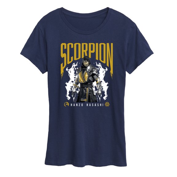 Mortal Kombat - Scorpion Hanzo Hasashi - Women's Short Sleeve Graphic T-Shirt