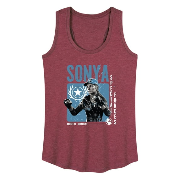 Mortal Kombat - Sonya Mortal Kombat - Women's Racerback Tank Top