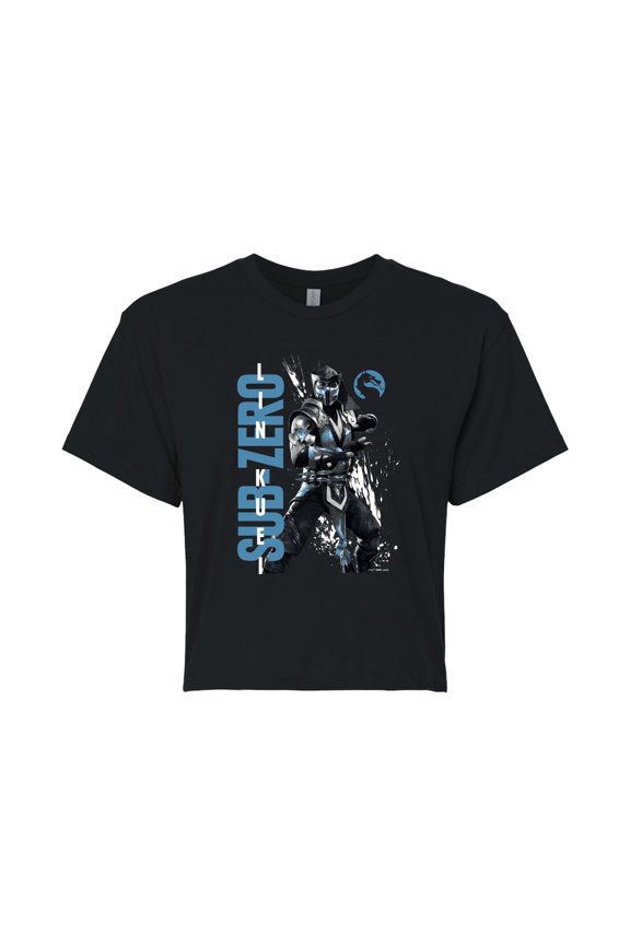 - Sub Zero Lin Kuei - Juniors Cropped Graphic T-Shirt