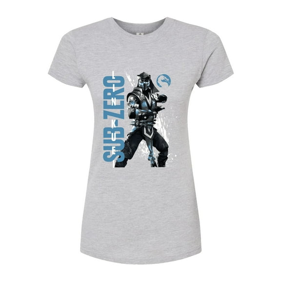 Mortal Kombat - Sub Zero Lin Kuei - Juniors Fitted Graphic T-Shirt