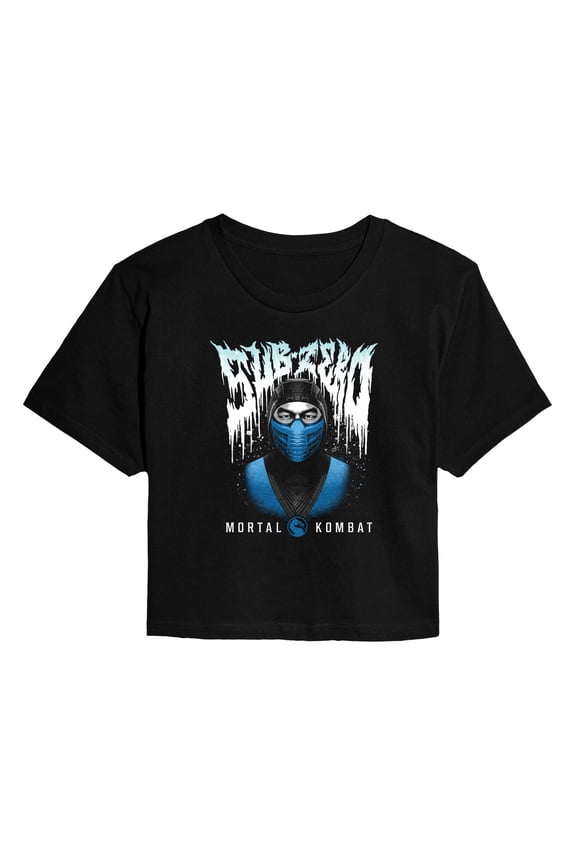 - Sub Zero Metal - Juniors Cropped Graphic T-Shirt