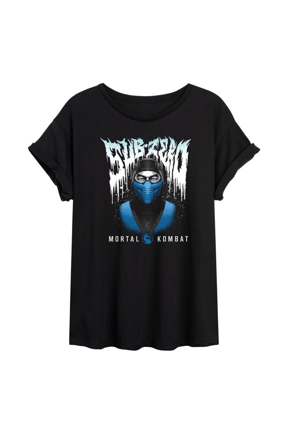 - Sub Zero Metal - Juniors Oversized Graphic T-Shirt