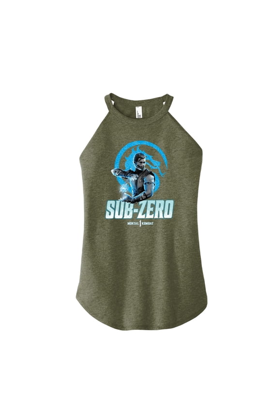- Sub Zero Mk1 - Juniors High Neck Tank Top