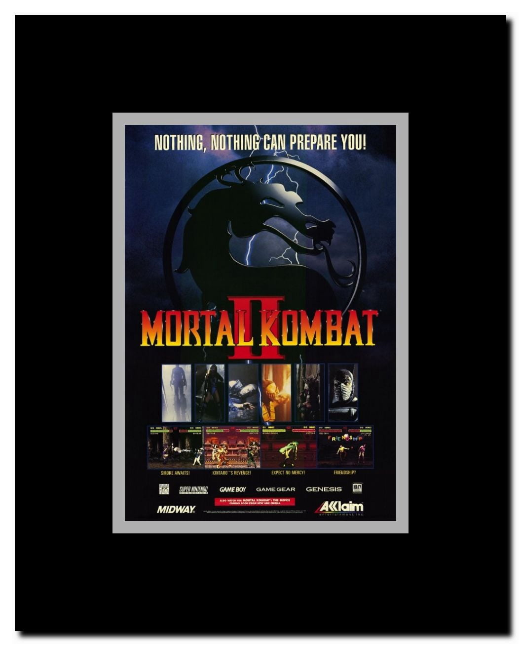 Mortal Kombat (VG) Framed Movie Poster