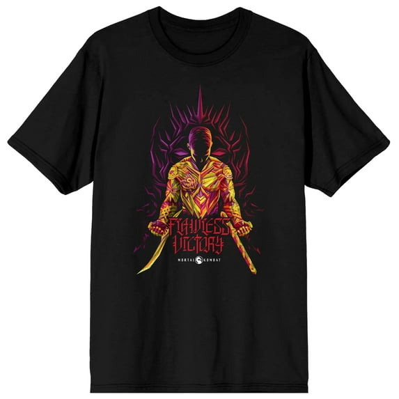 Mortal Kombat Video Game Character Mens Black Graphic Tee-S