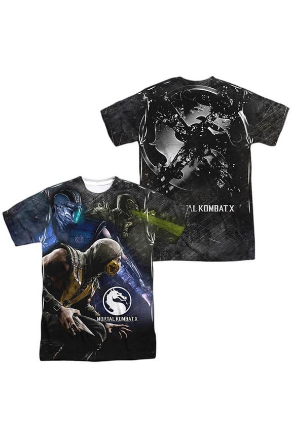 Mortal Kombat X Three Of A Kind (Front/Back Print) Mens Sublimation Polyester Shirt