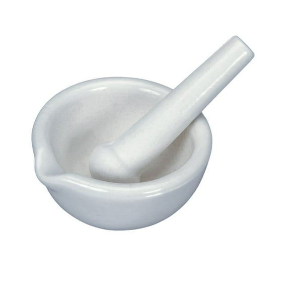 Mortar And Pestle, Porcelain, 60 Ml