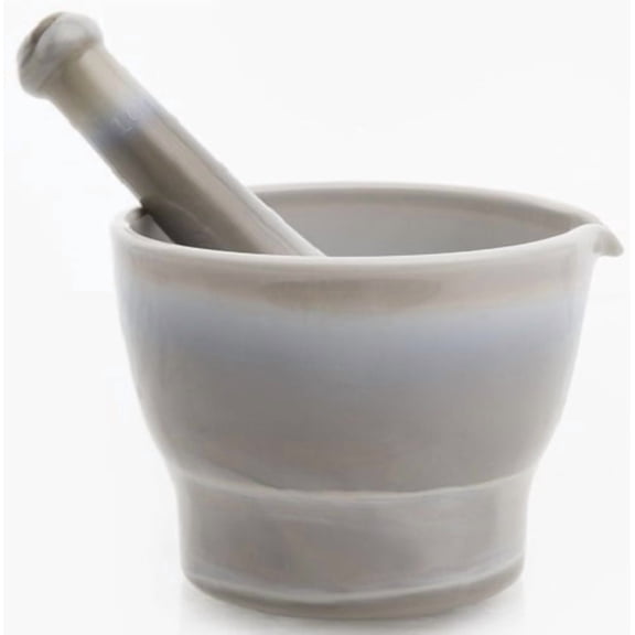 Mortar & Pestle - Gray Swirl Marble Glass - 16 oz - Mosser USA