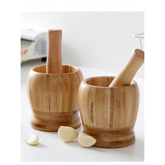 Mortar and Pestle Set, Multi-Functional Manual Spice Grinder and Garlic Crusher Bowl for Herbs, Pepper Grains, and Guacamole, Durable Easy Clean Kitchen Tool for Holiday Cooking