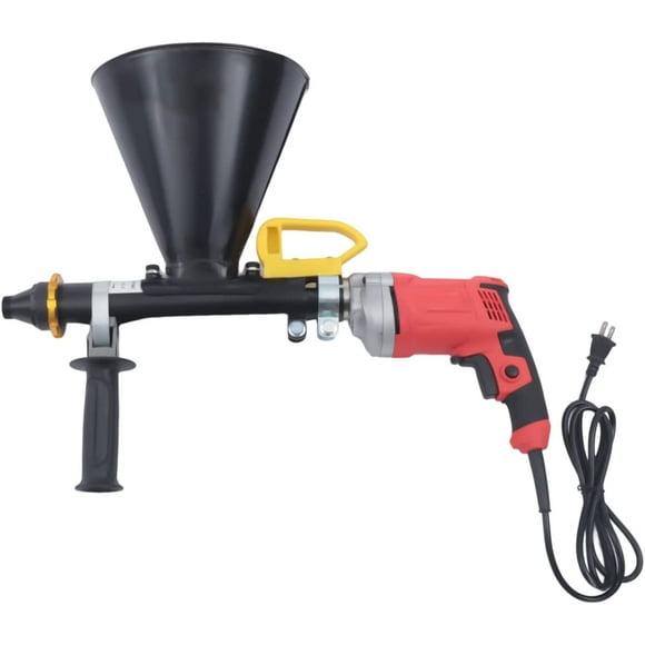 Mortar Pointing Grouting Gun, 700W Semi-Automatic Cement Grout Caulking Tool Mortar Applicator Kit Brick Mortar Gun for Tuck Pointing, Masonry Walls and Floors & Oiler & Nozzles