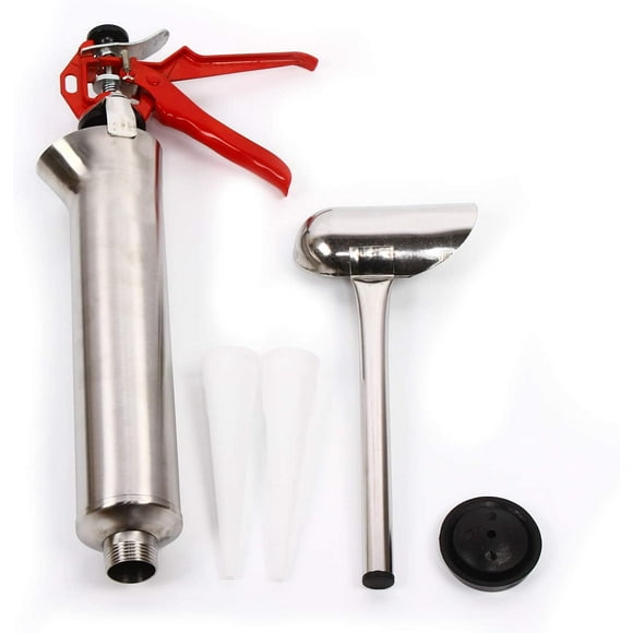 Mortar Pointing Grouting Gun Cement Mortar Caulking Gun, Stainless Steel Hand Caulking Gun Mortar Applicator Sprayer, Building Hand Caulking Guns, Cement Grout Mortar Caulk Pointing Grouting Gun Red