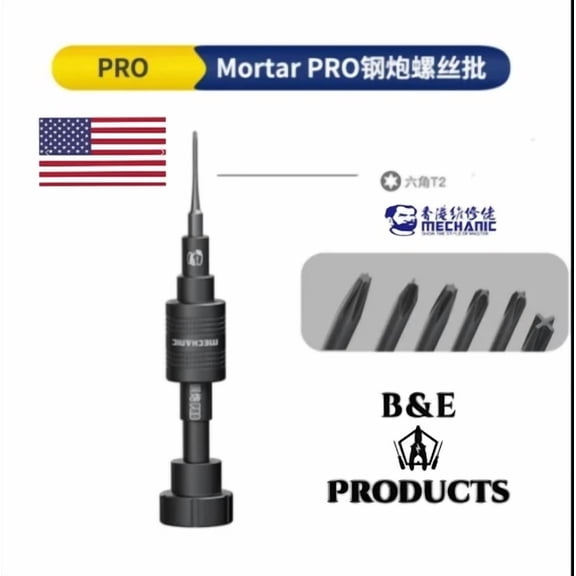 Mortar Pro, Torque Screwdriver, T2 Torx Anti-Slip Mechanic