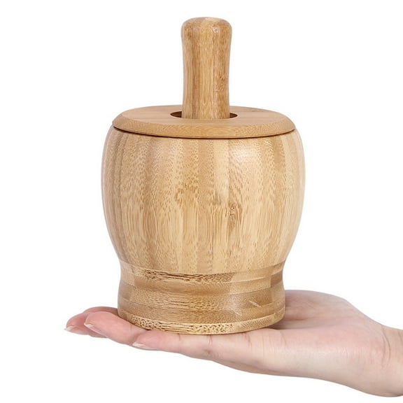 Mortar and Pestle Garlic Grinder Press Pot with Cover Kitchen Accessories Ginger