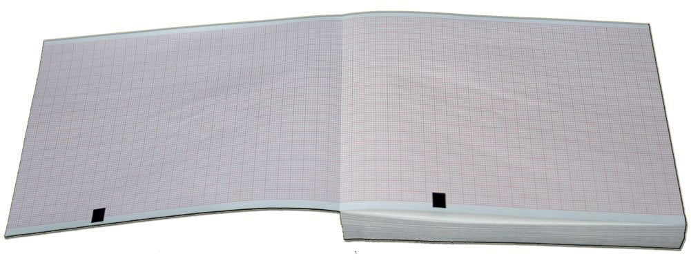 Mortara ELI 150 EKG Machine Paper - 108mm X 140mm X 200 Sheets (5 Packs) - ONLY FOR ELI 150 machines