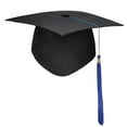 thumbnail image 1 of Mortarboard Tassels Solid Color Classic Design Square Board Breathable Decorative Comfortable Unisex Graduation Party Hierophant Hat Headwear, 1 of 7