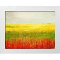thumbnail image 1 of Morten, Jane 24x19 White Modern Wood Framed Museum Art Print Titled - A Field of Marigolds, 1 of 4