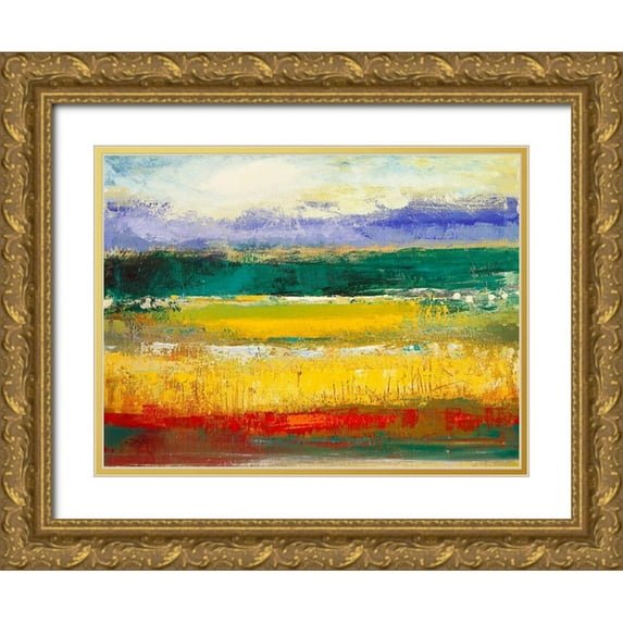 Morten, Jane 32x25 Gold Ornate Wood Framed with Double Matting Museum Art Print Titled - Fragrance of August