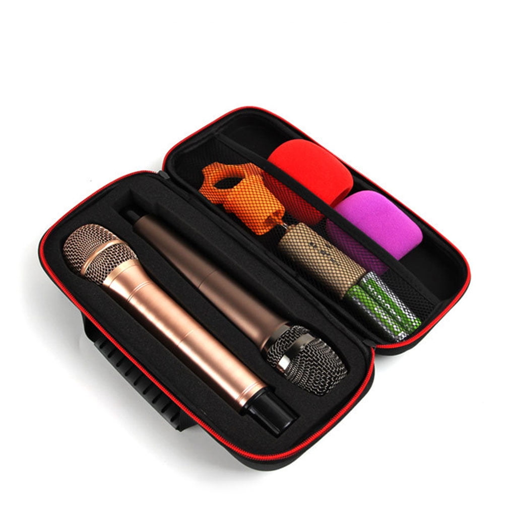 Case Compatible With JBL Wireless Two Microphone System, Up To 9 X 3 Will Fit Handheld Dual Mic Travel Bag Singing Karaoke Receivers Adapters Aa Batteries