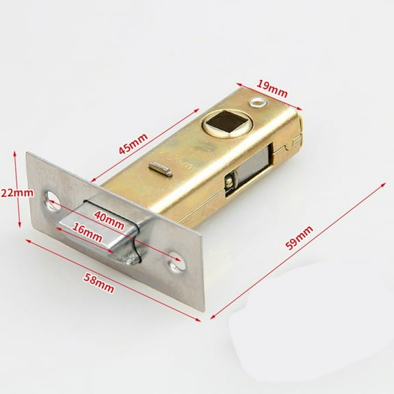 Mortice Door Tubular Latch Internal Bolt Facility Sprung Catch Flat 40Mm