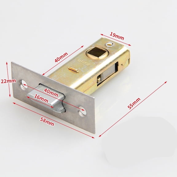 Mortice Door Tubular Latch Internal Bolt Facility Sprung Catch Flat