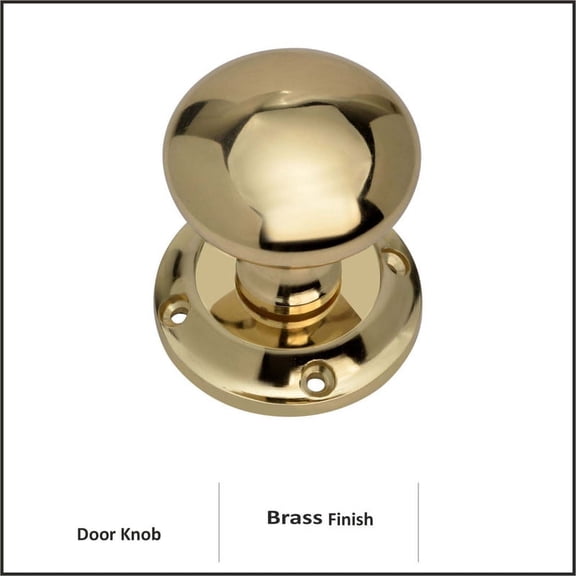 Mortice Knob Free Round set of 1
