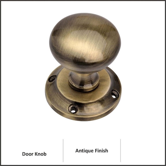 Mortice Knob Free Round set of 1