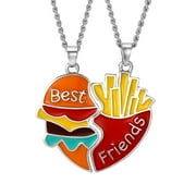 COOPSERBIL Mortilo Be-St Friend Necklaces For 2 Girls/Couple Bff Necklaces Friendship Gifts Graduation Gifts Lon-G Distance Gift