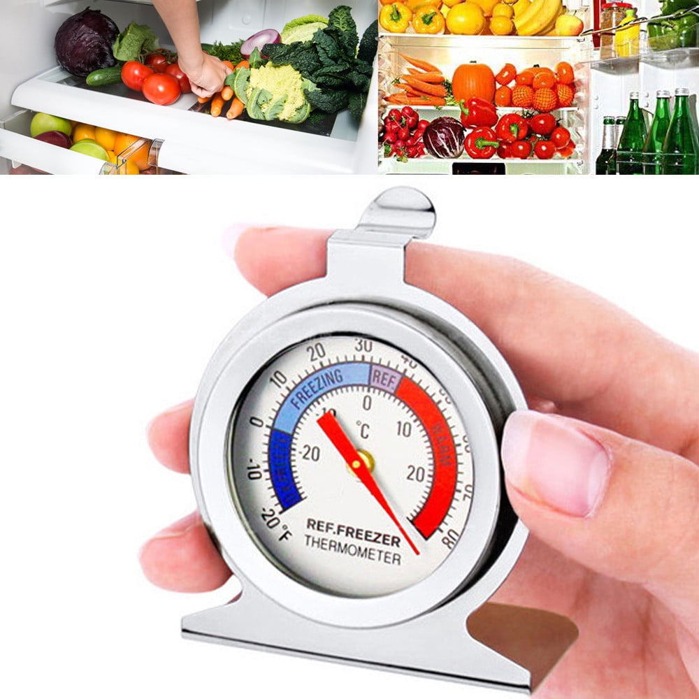 VEAREAR 1Pc Refrigerator Freezer Thermometer Fridge Dial Type Temperature  Gauge Gadget