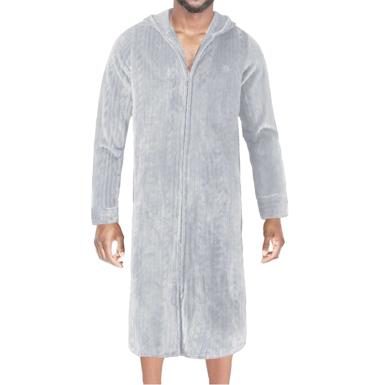 Mortilo Mens Robes Big and Tall Full Length Plush Long Robe for Men