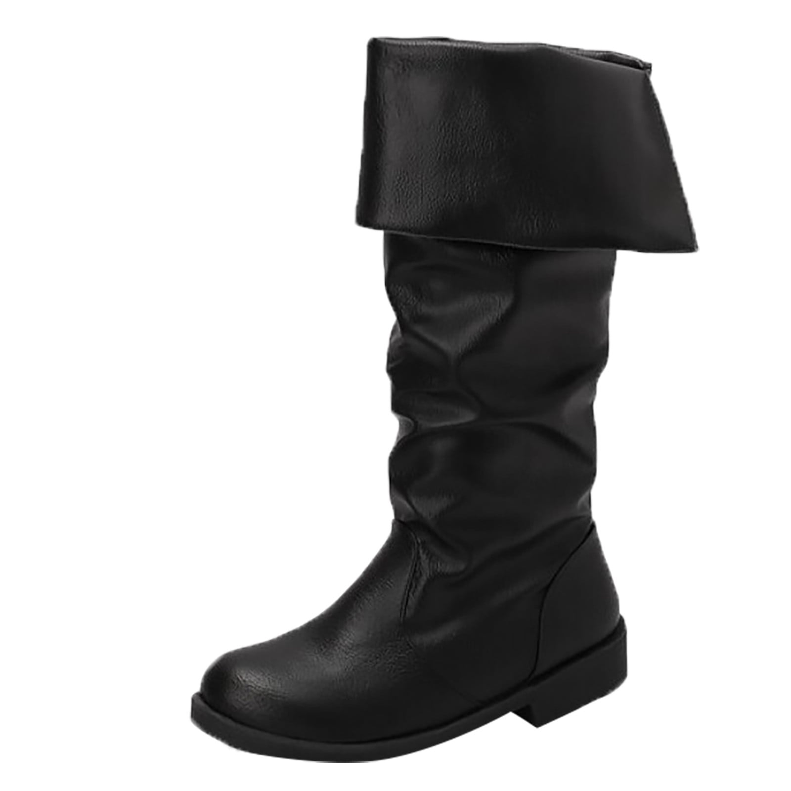 Mortilo Mid Calf Boots for Women，Women's Extra Wide Calf Slouchy Boots ...