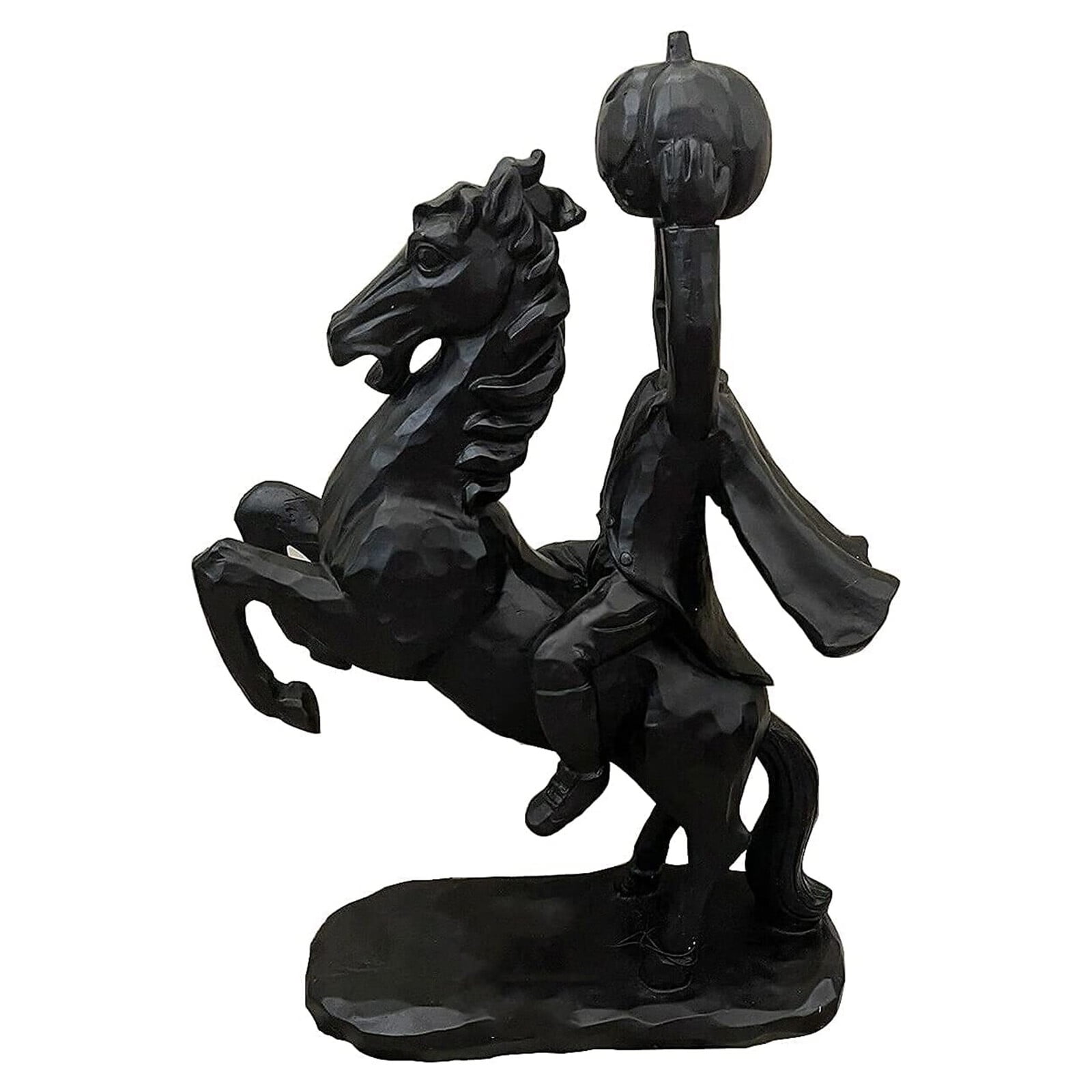 Mortilo Outdoor Holiday Decorations Headless Horseman Statue Resin