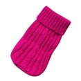 thumbnail image 1 of Mortilo Pet Sweater Winter Dog Clothes Puppy Pet Cat Sweater Jacket Coat For Small Dogs Pet accessories Hot Pink S, 1 of 2