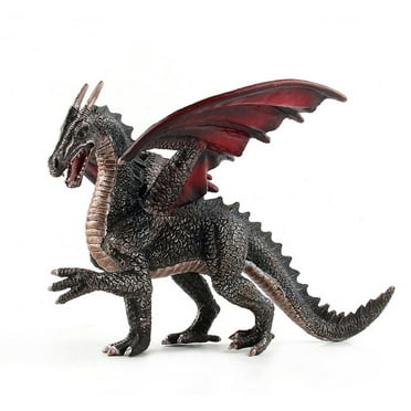 Mortilo Stone Dragons Toy Figure Realistic Dinosaur Model Birthday Gift Toys Black Toys and Hobbies Gift