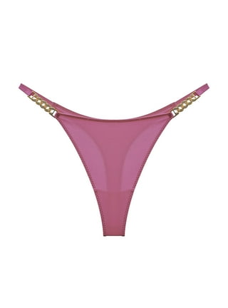 CBGELRT Underwear Women Women's Underwear Transparent Ultra Thin Panties  Solid Lace Mesh Mid Waist Hot Underpants Female Seamless Briefs Pink L 