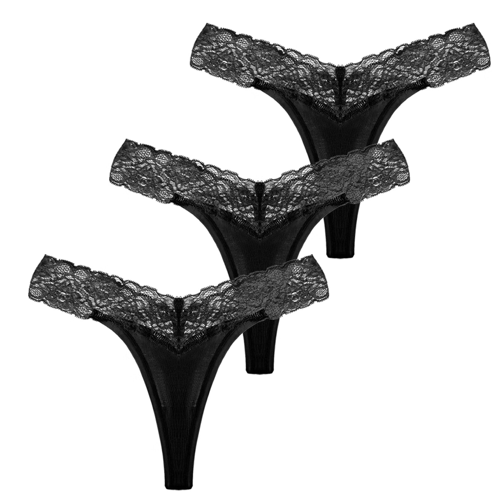 Mortilo Women Underwear Pack , 3Pc Plus Size Panties Low Rise Bikini