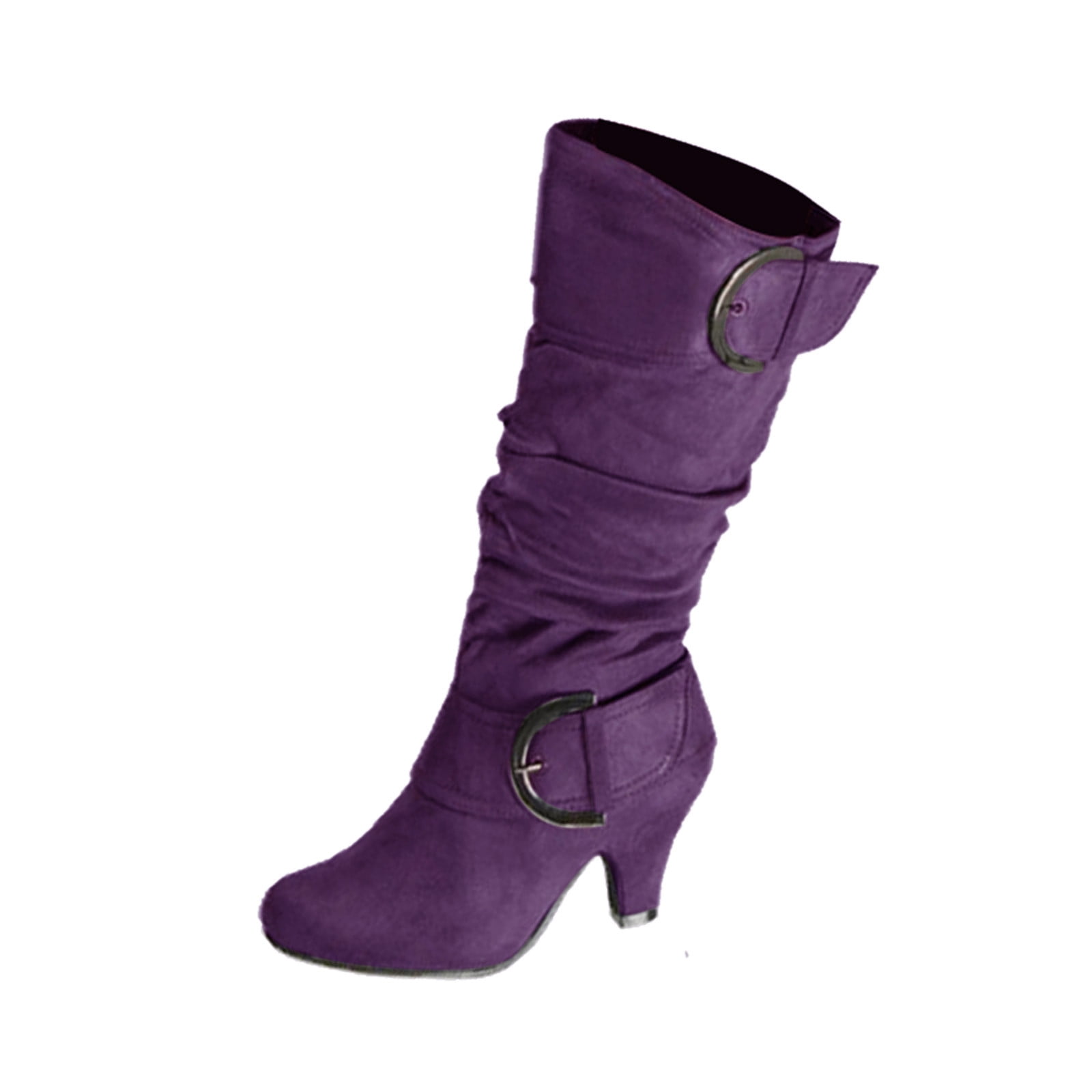 Mauve knee high boots deals