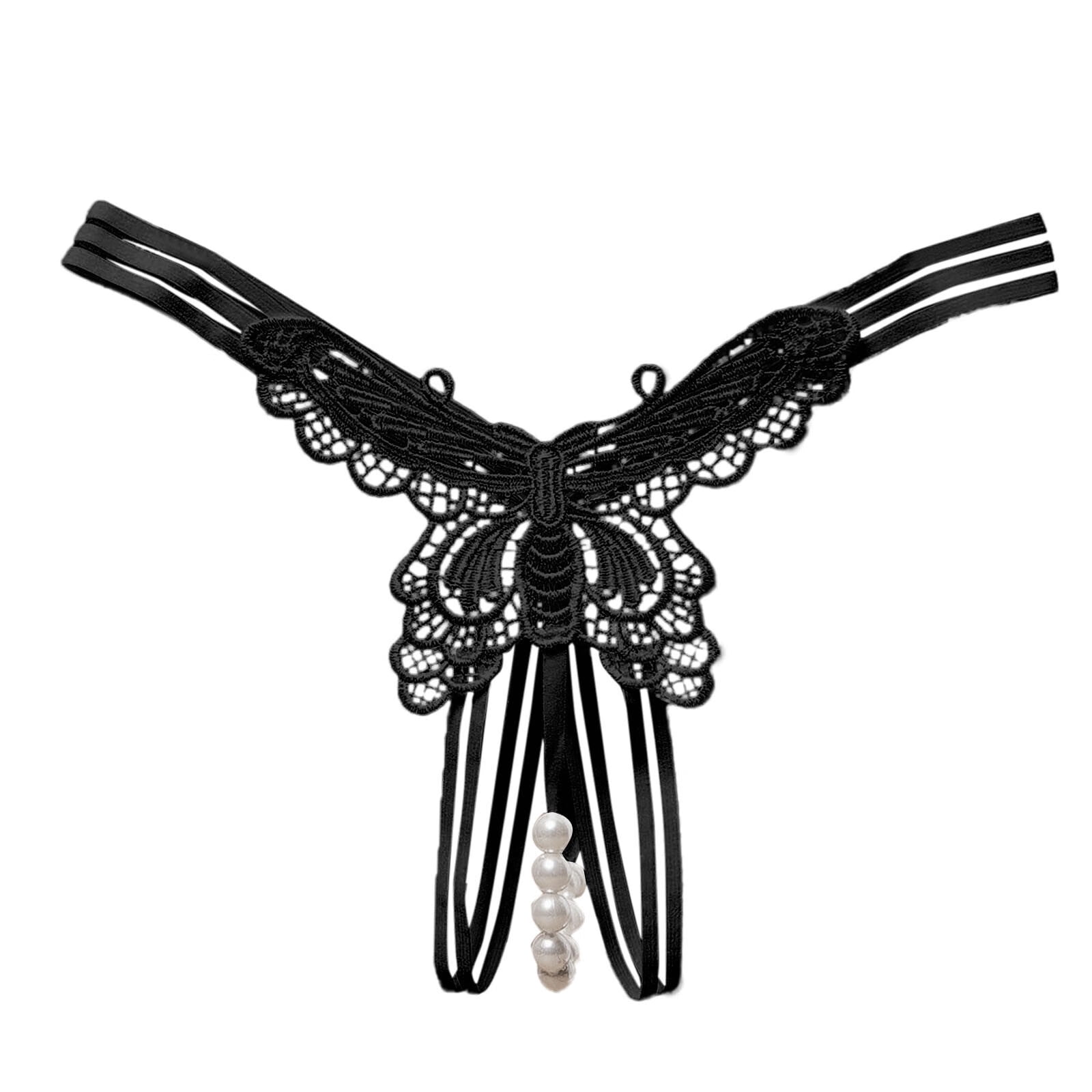 Mortilo Womens Thongs , Bow Underwear Low Rise See Through Panty Bikini