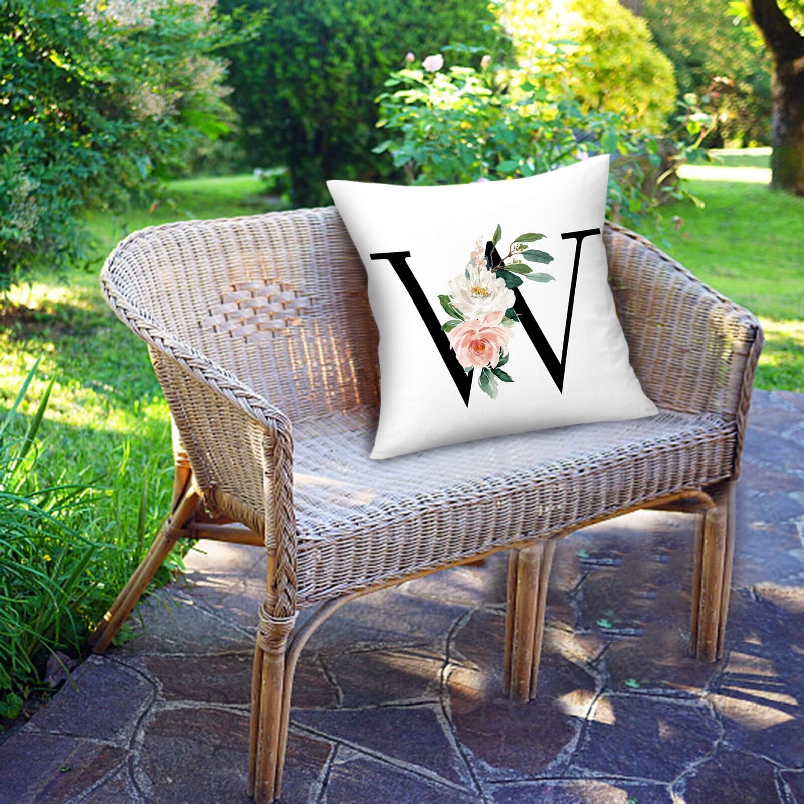 Mortilo throw pillows covers,Throw s Alphabet Decorative Pillow Cases
