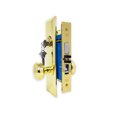 thumbnail image 1 of Mortise Keyed Lockset - Left Hand - Polished Brass US3 Finish - 2-3/4" Backset - 2 SC1 Keys - Wide Faceplate, Hex Latch, 1 of 6